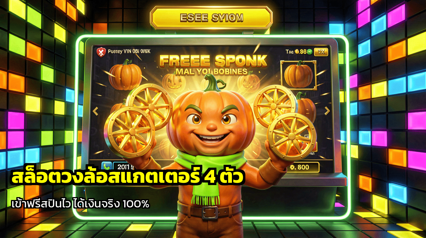 สล็อตวงล้อสแกตเตอร์ 4 ตัว